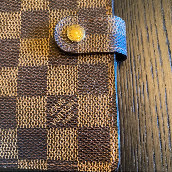 Authentic Louis Vuitton Small Ring Agenda Damier Ebene - Picture 8 of 14